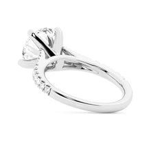 Load image into Gallery viewer, Modern Round Cut Moissanite Engagement Ring