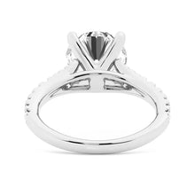 Load image into Gallery viewer, Round Cut Split Shank Moissanite Engagement Ring | TKEANAAL Jewelry