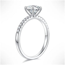 Load image into Gallery viewer, Elegant Sterling Silver Moissanite Ring Design
