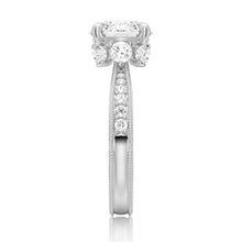 Load image into Gallery viewer, 1.5 Carat Moissanite Ring with Sparkling Band