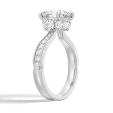 Load image into Gallery viewer, Round Moissanite Ring in White Gold