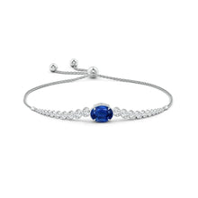Load image into Gallery viewer, sapphire bolo bracelet  