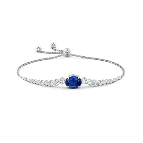 sapphire bolo bracelet  