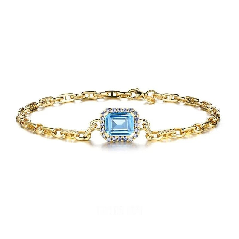 aquamarine bracelet  