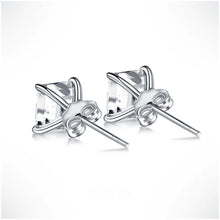 Load image into Gallery viewer, Asscher Cut Moissanite Stud Earrings – Silver, Gold &amp; Platinum