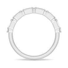 Load image into Gallery viewer, Moissanite Prong Wedding Band Closeup