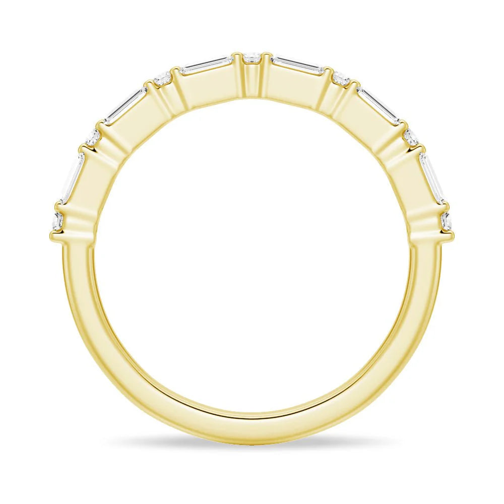 Stackable Moissanite Wedding Band