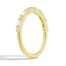 Load image into Gallery viewer, Bridal Baguette and Round Prong Ring