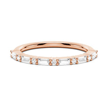 Load image into Gallery viewer, Elegant Baguette and Round Stone Ring