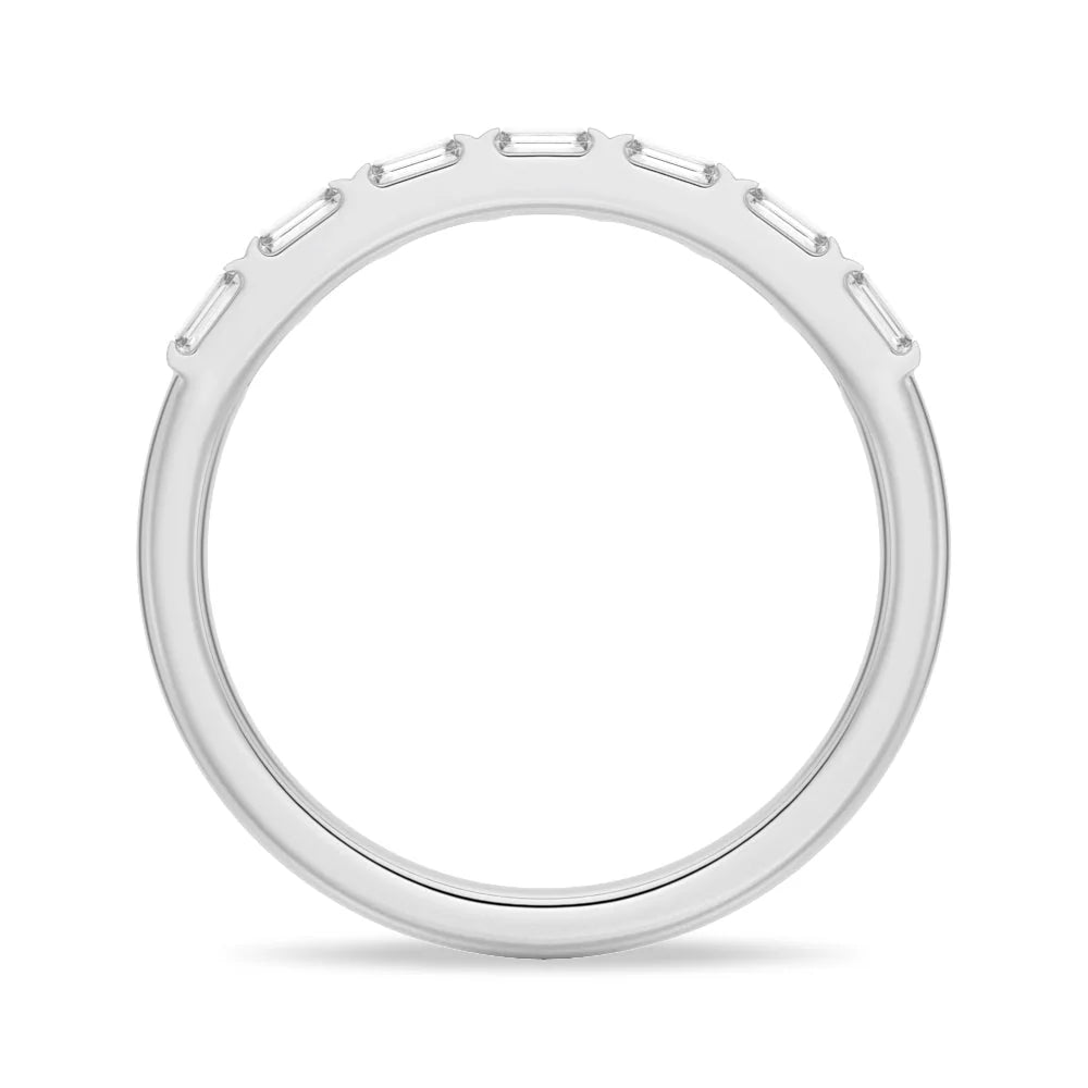 Comfort Fit Baguette Moissanite Band