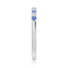 Load image into Gallery viewer, Alternating Gemstone Band Closeup