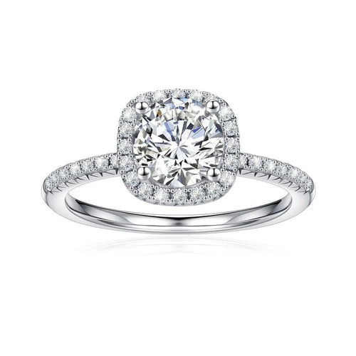 Halo Round Cut Lab-Grown Diamond Ring