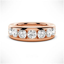 Load image into Gallery viewer, Durable Channel Set Wedding Band for Him