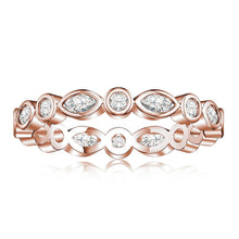 Load image into Gallery viewer, Alternating Cut Moissanite Ring for Women