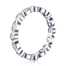 Load image into Gallery viewer, Round &amp; Marquise Moissanite Wedding Band | 925 Silver, 10K-18K Gold, Platinum