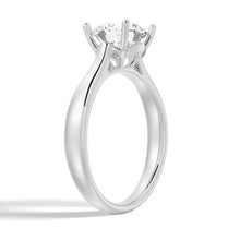 Load image into Gallery viewer, Minimalist Moissanite Engagement Ring in White Gold