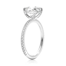 Load image into Gallery viewer, Hidden Halo Cushion Ring for Women