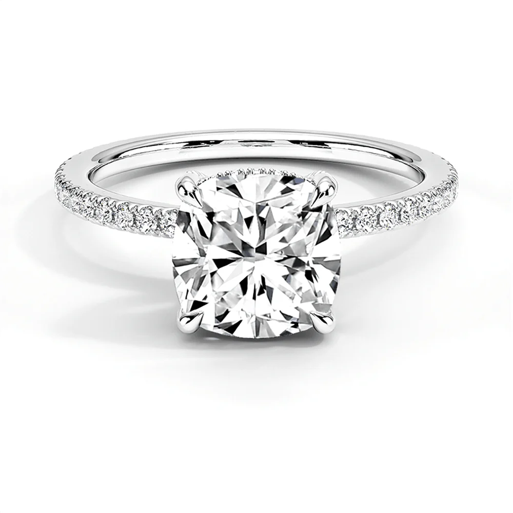 Cushion Cut Lab-Grown Diamond Engagement Ring