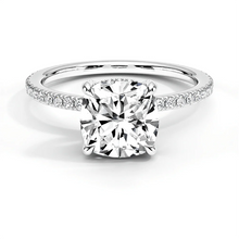 Load image into Gallery viewer, Cushion Cut Lab-Grown Diamond Engagement Ring