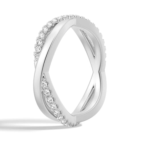 Infinity Symbol Ring with Moissanite