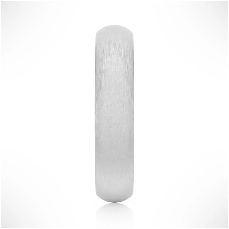 Matte Surface Platinum Men’s Ring