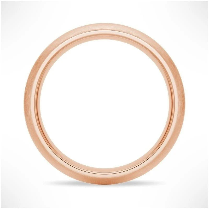 6mm Classic Matte Finish Men’s Wedding Band – Silver, Gold, or Platinum**