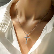 Load image into Gallery viewer, moissanite cross pendant 