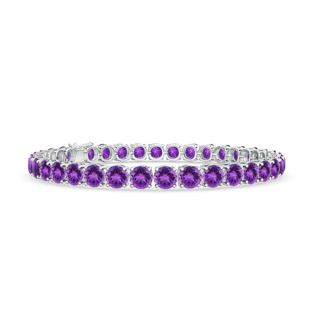amethyst tennis bracelet