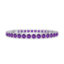 Load image into Gallery viewer, amethyst tennis bracelet