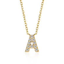 Load image into Gallery viewer, gold A necklace  