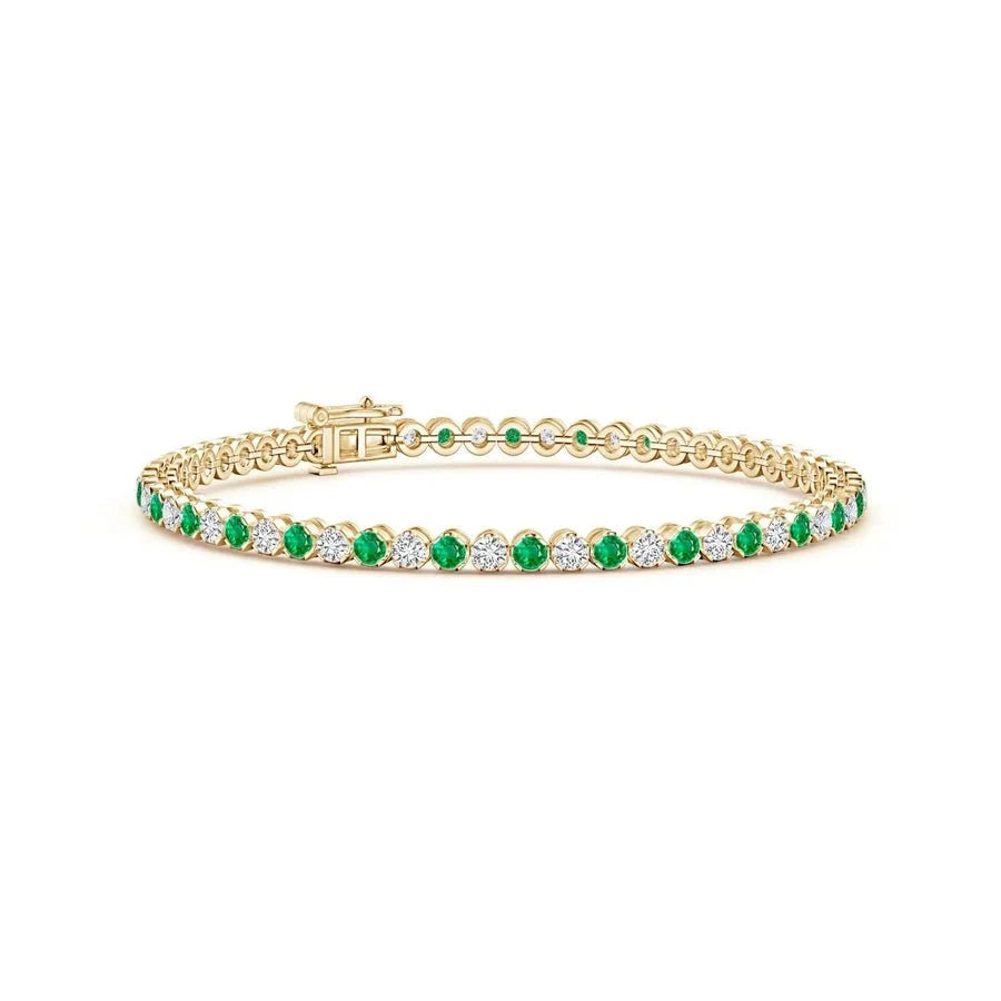 emerald tennis bracelet  