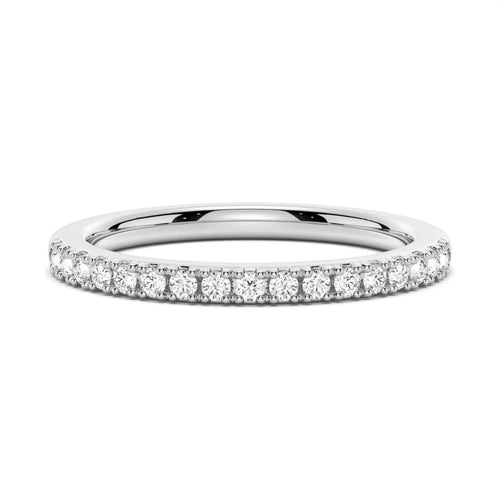 2.2mm Round Moissanite Wedding Band