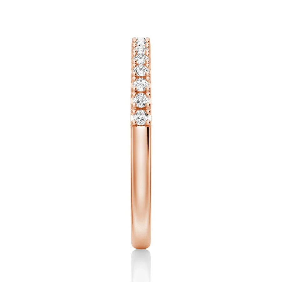 2.2mm Moissanite Wedding Band – Classic Round Cut Eternity Ring