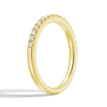 Load image into Gallery viewer, 2.2mm Moissanite Wedding Band – Classic Round Cut Eternity Ring