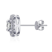 Load image into Gallery viewer, round moissanite earrings 