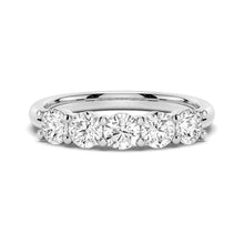 Load image into Gallery viewer, Classic Shared Prong Set Moissanite Ring Wedding Band Stone T.W 2CT- S925 Silver / 10K Gold / 14K Gold / 18K Gold / Platinum
