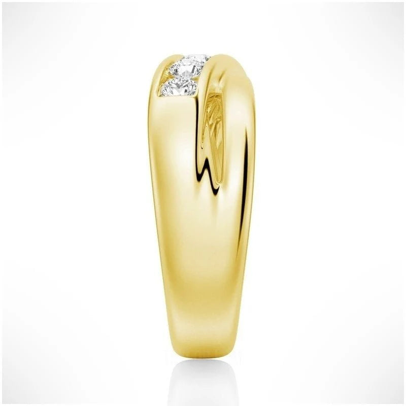 Luxury Channel Set Men’s Wedding Band