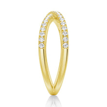 Load image into Gallery viewer, Crossover Moissanite Wedding Band – Elegant Twisted Ring in Silver, Gold, or Platinum