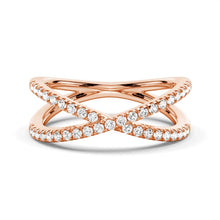 Load image into Gallery viewer, Intertwined Moissanite Ring Detail