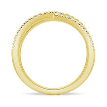 Load image into Gallery viewer, Crossover Moissanite Wedding Band – Elegant Twisted Ring in Silver, Gold, or Platinum