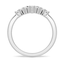 Load image into Gallery viewer, Pear and Round 7-Stone Moissanite Ring Stackable