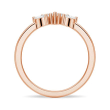 Load image into Gallery viewer, Crown Shape Moissanite Wedding Band Ring – Elegant Design