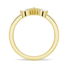Load image into Gallery viewer, Crown Shape Moissanite Wedding Band Ring – Elegant Design