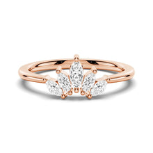 Load image into Gallery viewer, Crown Moissanite Band Closeup