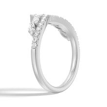 Load image into Gallery viewer, Elegant Tiara-Style Bridal Ring