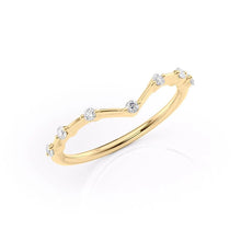 Load image into Gallery viewer, Stackable Curved Ring for Bridal Set