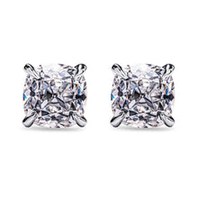 Load image into Gallery viewer, cushion moissanite earrings  