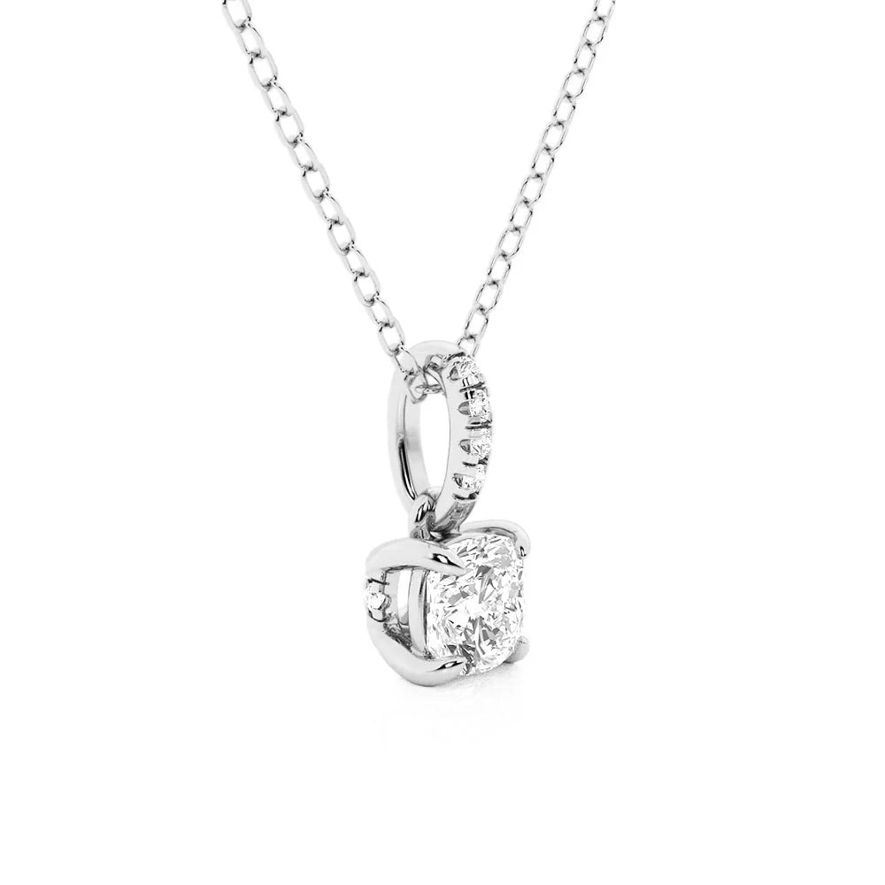 hidden halo necklace  