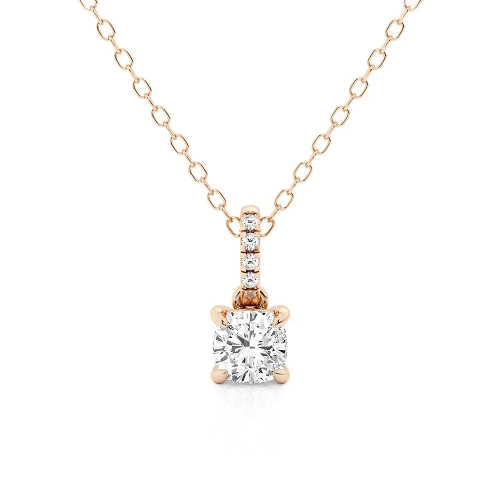 moissanite solitaire necklace 