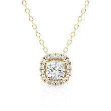 Load image into Gallery viewer, halo moissanite necklace
